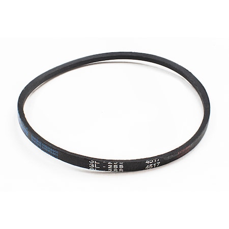 D&D 3L255 FHP V-Belt, 25.5 in Outside Length, 3/8 in Top Width, 7/32 in Thickness, 1 Ribs 3L255